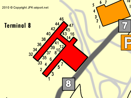 JFK Airport Terminal map